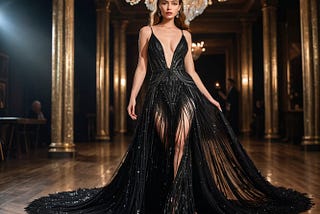 Black-Sparkly-Fringe-Dress-1