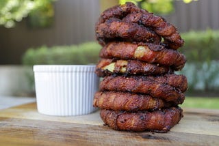 BACON WRAPPED ONION RINGS