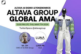 Recap — ALTAVA AI Demo & Tokenomics — Global AMA on Mar 7th