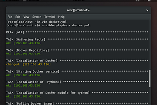 Integration of Ansible with docker