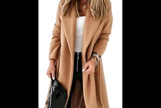 ladiyo-womens-classic-coat-lapel-collar-open-front-belted-long-jacket-1