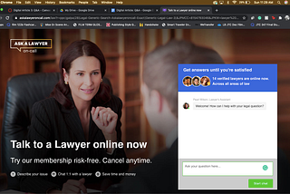 Talk With a Lawyer Online for Five Dollars