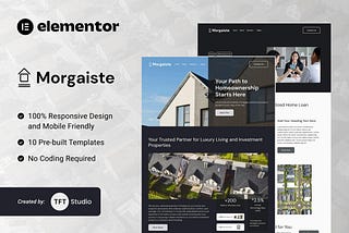 Morgaiste — Real Estate Mortgage Solutions Elementor Template Kit