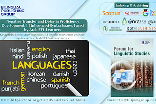𝗙𝗼𝗿𝘂𝗺 𝗳𝗼𝗿 𝗟𝗶𝗻𝗴𝘂𝗶𝘀𝘁𝗶𝗰 𝗦𝘁𝘂𝗱𝗶𝗲𝘀 | 𝗩𝗼𝗹𝘂𝗺𝗲 𝟬𝟲 | 𝗜𝘀𝘀𝘂𝗲 𝟬𝟰 |…
