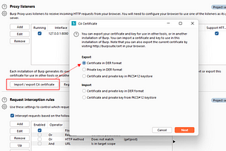 How to connect Burp Suite to an Android Emulator