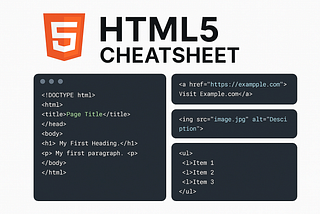 HTML5 Cheat Sheet