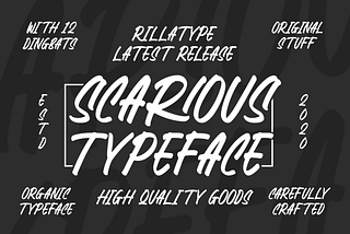 Scarious Typeface