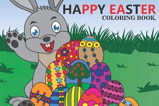 Happy Easter coloring book