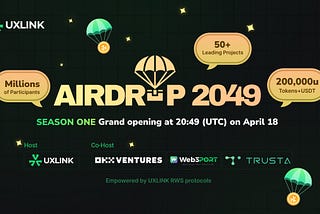 UXLINK Launches AIRDROP2049 with OKX Ventures, Web3Port, Trusta, and 50+ Leading Web3 Projects