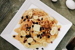 Banana and Granola Pancakes