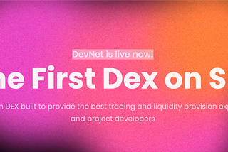MovEX — The First DEX on SUI