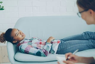 Who Is You — lady lying on a therapist’s couch