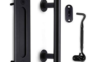 orgerphy-12-inch-black-barn-door-handle-with-door-latch-set-black-12-inch-round-heavy-duty-solid-ste-1