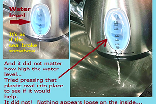 Amazon Blocks my Product Review on LEAKING Hamilton Beach electric tea kettle — that could be a…