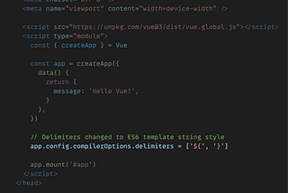 Weekly Vue News — #68 — Change the Interpolation Delimiter