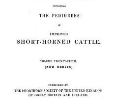 Herdbook Containing the Pedigree of Improved Short-horn Cattle | Cover Image