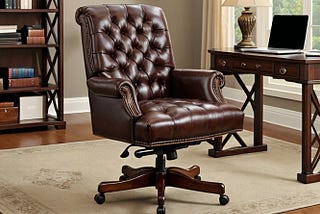 Genuine-Leather-Tufted-Office-Chairs-1