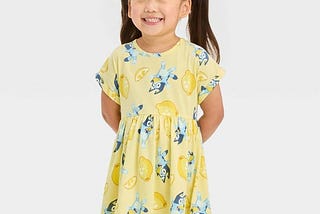 toddler-girls-bluey-short-sleeve-t-shirt-dress-yellow-12m-1