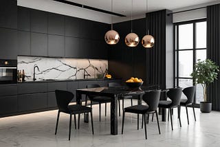 Black-Marble-Kitchen-Dining-Tables-1