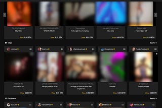 Main page of NASFTY, the world’s marketplace for porn NFTs