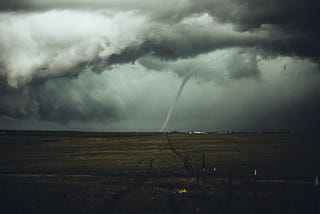 Picture of a tornado terrorizing the land and my dreams