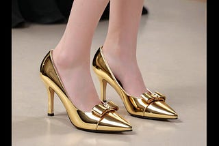 Gold-Pumps-Low-Heel-1