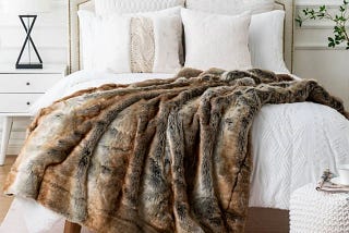 Heavyweight Luxury Faux Fur Throw Blanket | Image