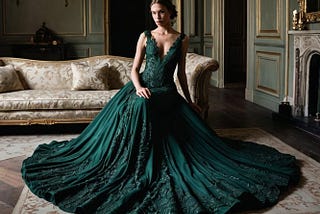 Dark-Green-Dress-For-Wedding-1