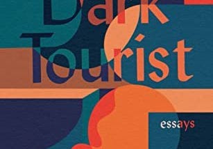 [image description: The book cover for Dark Tourist has teal, navy, tan, and three shades of orange. The cover is abstract with geometric shapes overlapping in these colors.] Disclaimer: I received a free copy of this book in exchange for an honest review and I honestly loved it! There’s an affiliate link below if you’d like to get yourself a copy.