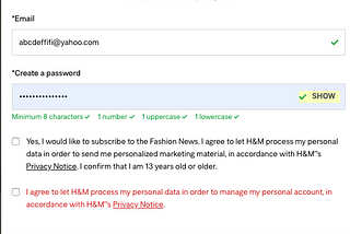 Evaluation of H&M’s website against Usability heuristic principles