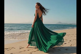 Emerald-Green-Flowy-Dress-1