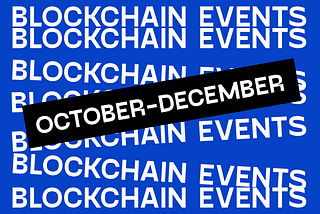 Upcoming blockchain events (Asia edition)