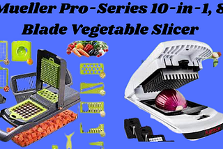 Mueller Pro-Series 10-in-1, 8 Blade Vegetable Slicer and Onion Chopper || Vegetable Chopper ||…