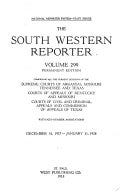 The South Western Reporter | Cover Image