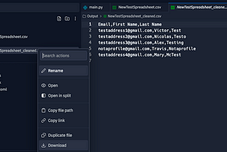 Solution Recipe 22: Use a Python script to detect and remove suppressed profiles from a CSV file