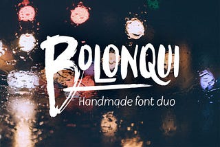 Bolonqui Duo Font