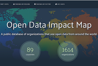 The Open Data Impact Map: A unique global resource
