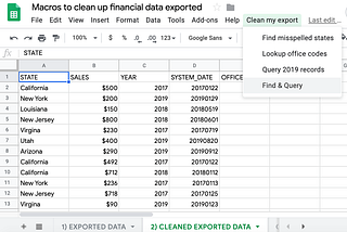 Cleanup exported data automatically with Apps Script and advanced formulas in Google Sheets