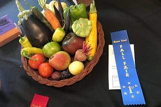 My Blue Ribbon Produce From The 2023 Fall Fair