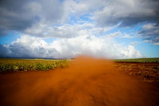 Red dusty road