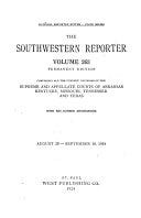 The South Western Reporter | Cover Image