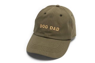 Quality Dog Dad Baseball Cap in Olive | Image
