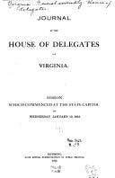 Journal of the House of Delegates of the State of Virginia | Cover Image