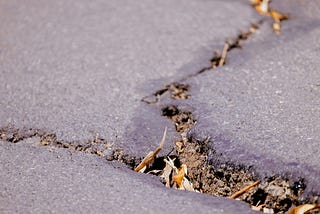 cracks in concrete