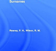 A Dictionary of English Surnames | Cover Image