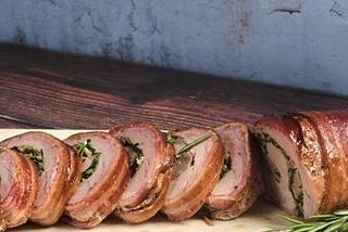 BACON WRAPPED STUFFED PORK TENDERLOIN | PORK TENDERLOIN | BACON