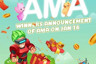 WINNER ANNOUNCEMENT OF AMA ON JAN 14, 2022