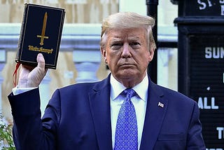 The ex-con artist-in-chief selling Bibles to cure what ails his $oul…