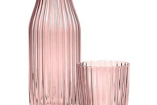 elle-decor-ribbed-bedside-water-carafe-with-tumbler-set-ribbed-glass-pitcher-and-matching-drinking-g-1