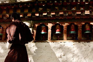 Spinning Prayer Wheels in the Himalayas